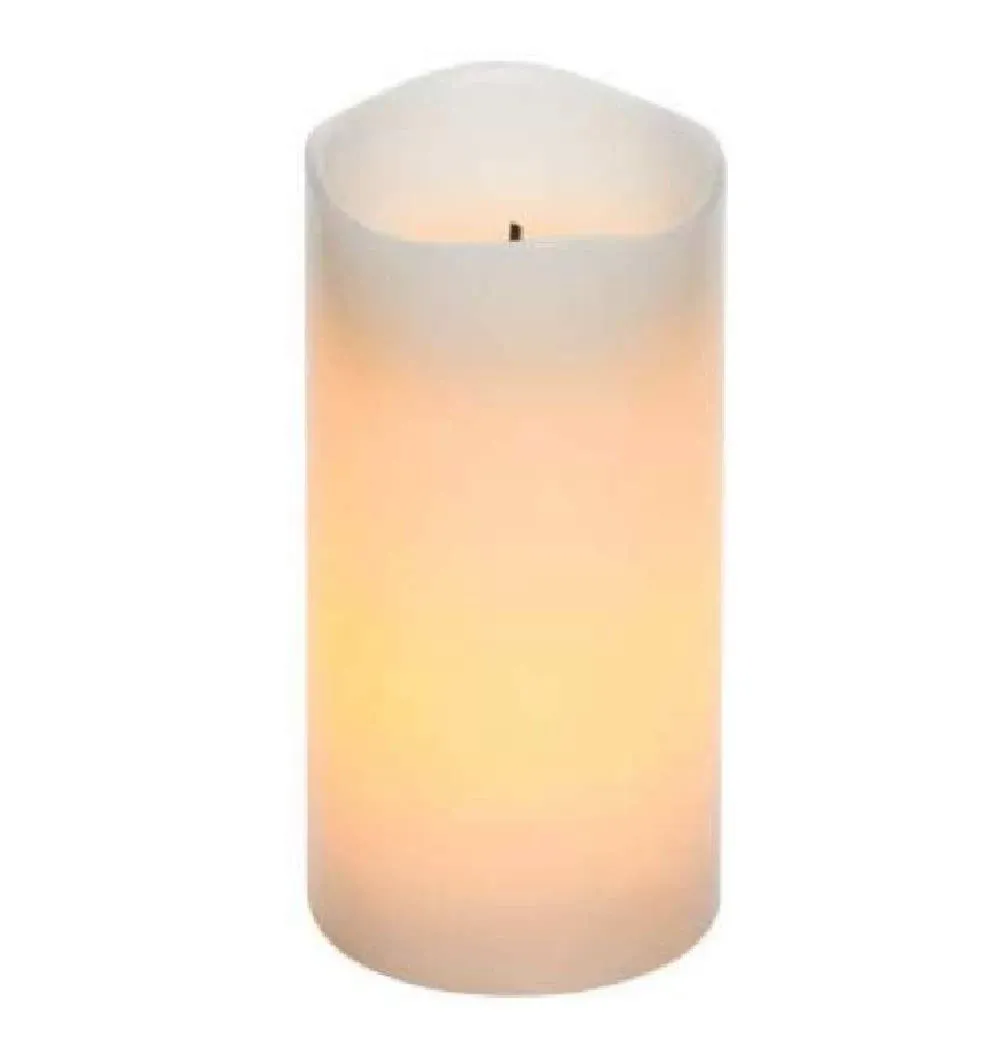 3-Pack,LED Wax Candles Cream With Timer