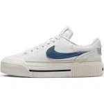 Nike Women's Court Legacy Lift Shoes, Size 11, Baby Blue/White