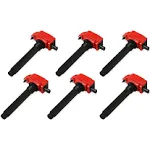 MSD Ignition Blaster Ignition Coil, Black/Red - 6 pack