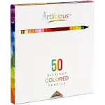 Artlicious 50 Distinct WaterColor Pencils Sorillo Brands