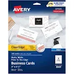 Avery Print-to-the-Edge True Print Business Cards