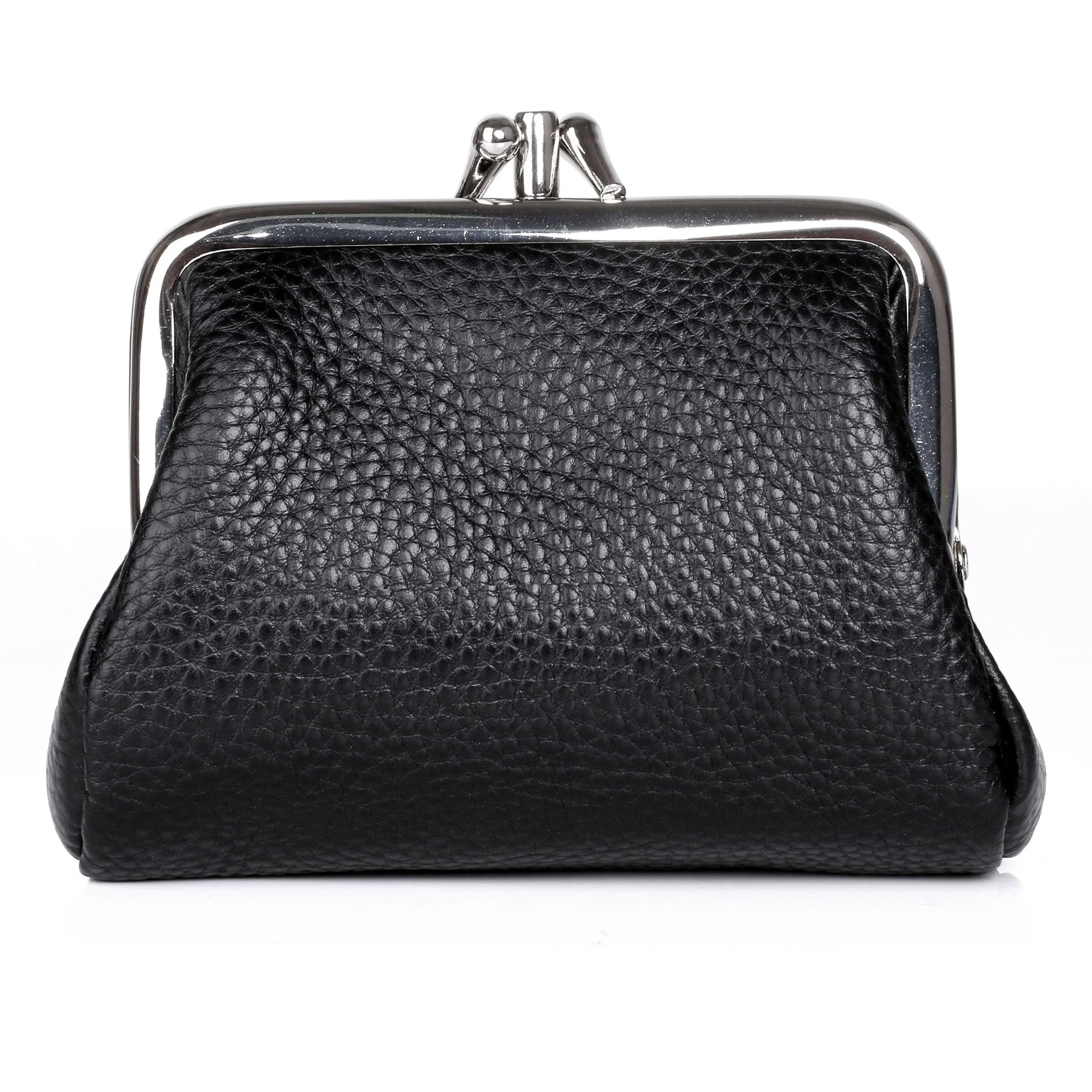 Julia Buxton Hudson Leather Pik-Me-Up Triple Frame Coin Purse