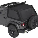 Jeep Wrangler Bestop Trektop NX Soft Top; Black Diamond 56863-35