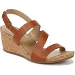 Naturalizer Women's Adria Wedge Sandal, Brown, 6.5 M