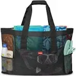 Odyseaco Large Mesh Beach Bag - Beach Tote - Beach Bags Waterproof Sandproof - Large Beach Bag & Swim Bag - Pool Bag