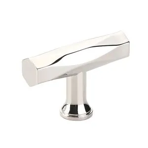 Art Deco Collection - 2" Long Tribeca T-Knob In Polished Nickel by Emtek Hardware