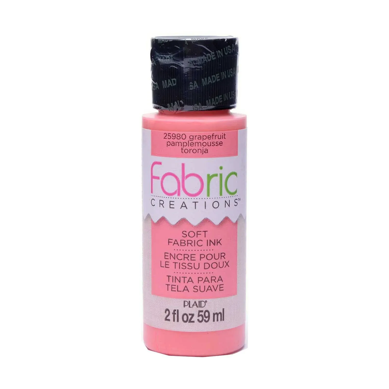 Fabric Creations Fabric Ink in Assorted Colors (2-Ounce), Grapefruit