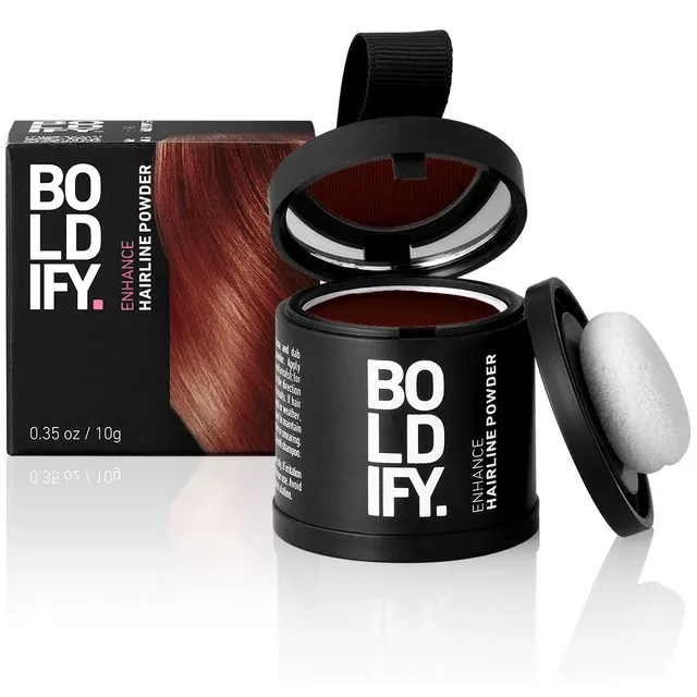 BOLDIFY Hairline Powder Instantly Conceals Hair Loss, Root Touch Up Hair Powd...