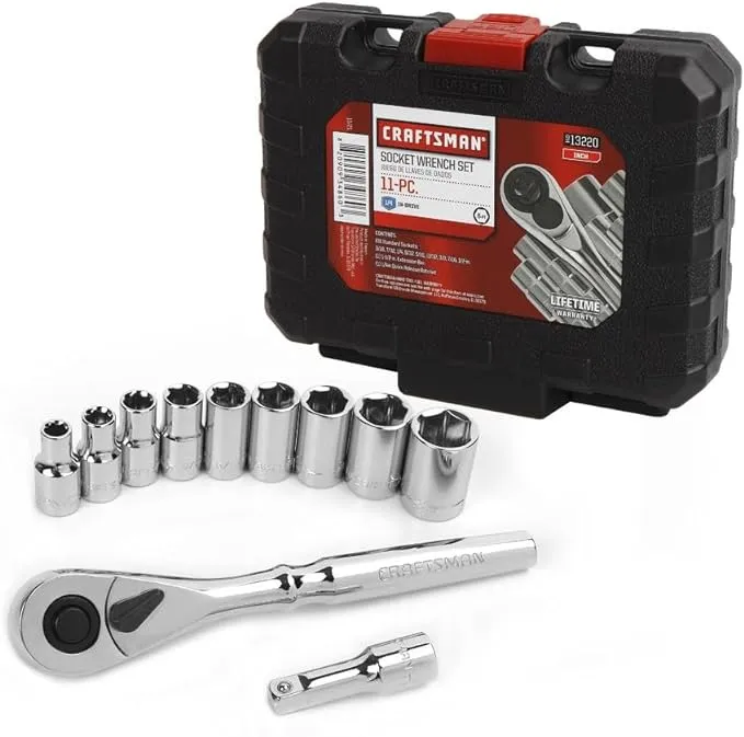 Craftsman 11-Piece 1/4-in Drive Socket Wrench Set - Standard (SAE)