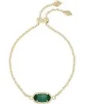 Kendra Scott Elaina Green Cat’s Eye Gold Bracelet