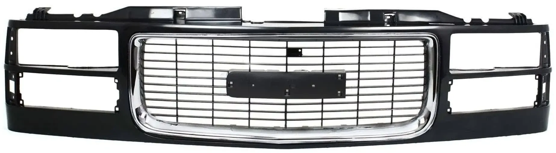 Garage-Pro Grille Assembly for 1994-1998 GMC C1500, 1994-1998 GMC K1500, Black,