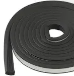 10 ft. Black Large Rubber Auto & Marine Weatherseal for All Climates