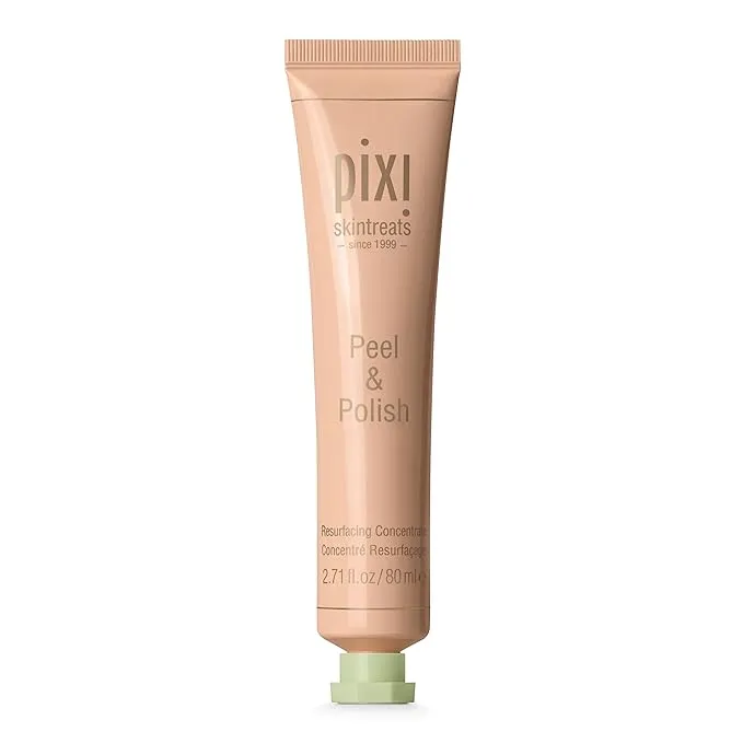 Pixi Beauty Peel & Polish | Natural Fruit Enzymes Resurface Skin | Gentle Exfoliator Promotes Healthy Complexion | 2.70 Fl Oz