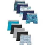 Hanes Boys' 10pk Boxer Briefs - Assorted Blues (Colors May Vary)