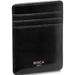 Bosca Deluxe Front Pocket Wallet Old Leather - Black