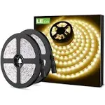 Lepro 12V LED Strip Light, Flexible, SMD 2835, 300 LEDs, 32.8 ft, Warm White 