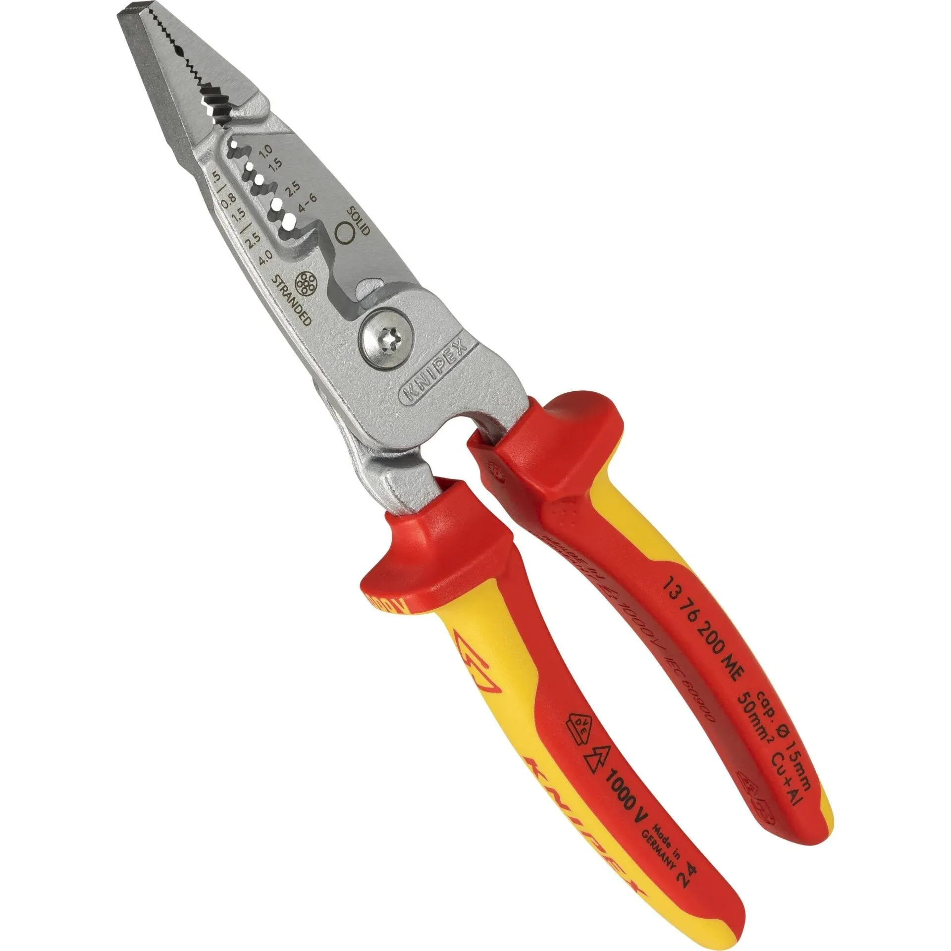 Knipex 13 76 200 Me Wire Stripper Metric Insulated 200 mm