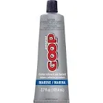 NEW GOOP 170012 3.7OZ MARINE GLUE ADHESIVE CLEAR WATER PRF SEALANT 6782254