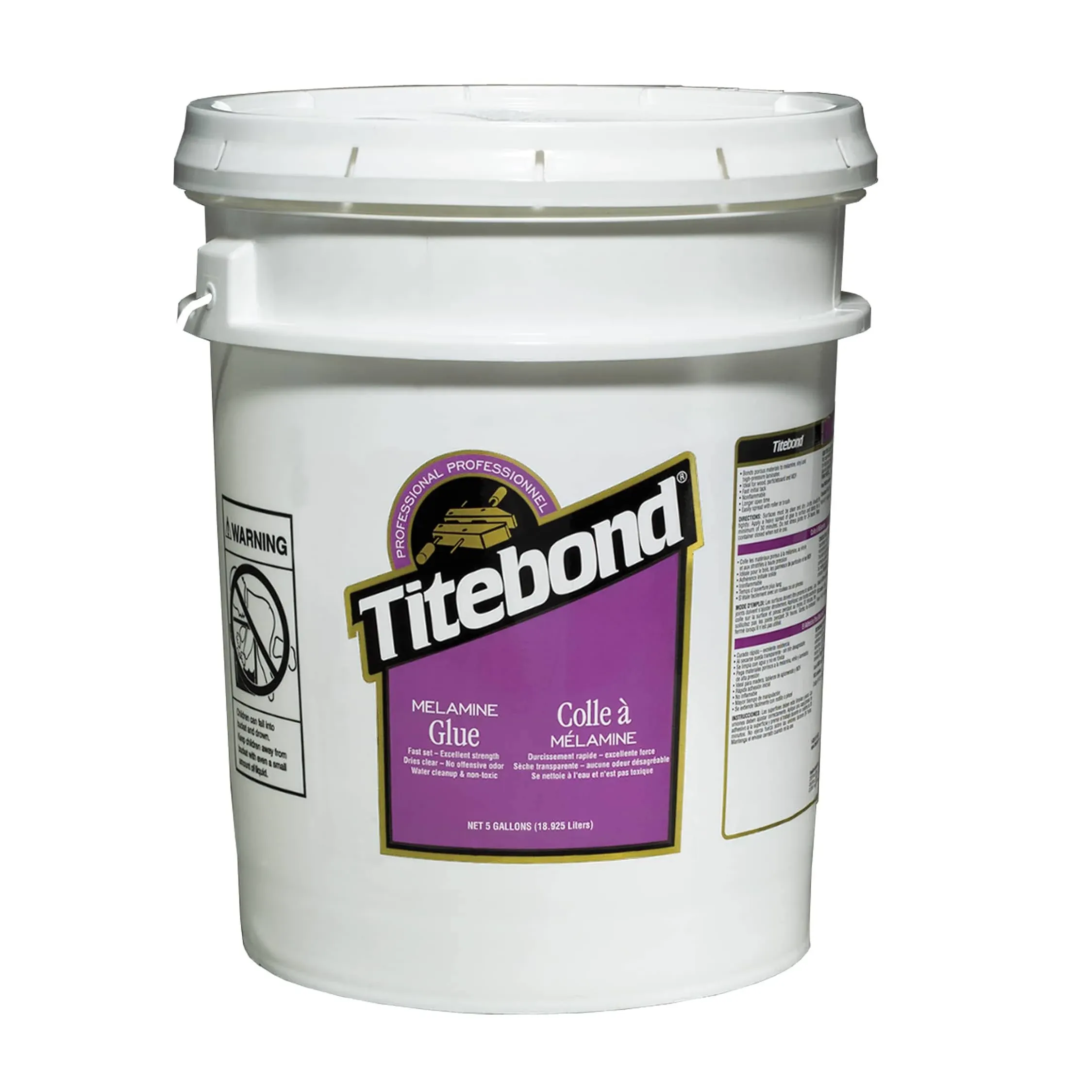 Titebond 4017 Melamine Wood Glue White 5 gal.