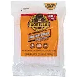 Gorilla 30 Count Hot Glue Sticks 4"