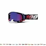 100% Racecraft 2 Goggles Black Mirror Silver Lens