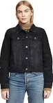 Free People Rumors Denim Jacket - Black - S