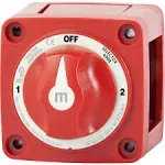 Blue Sea - 6008 M-Series Battery Switch 3 Position - Red