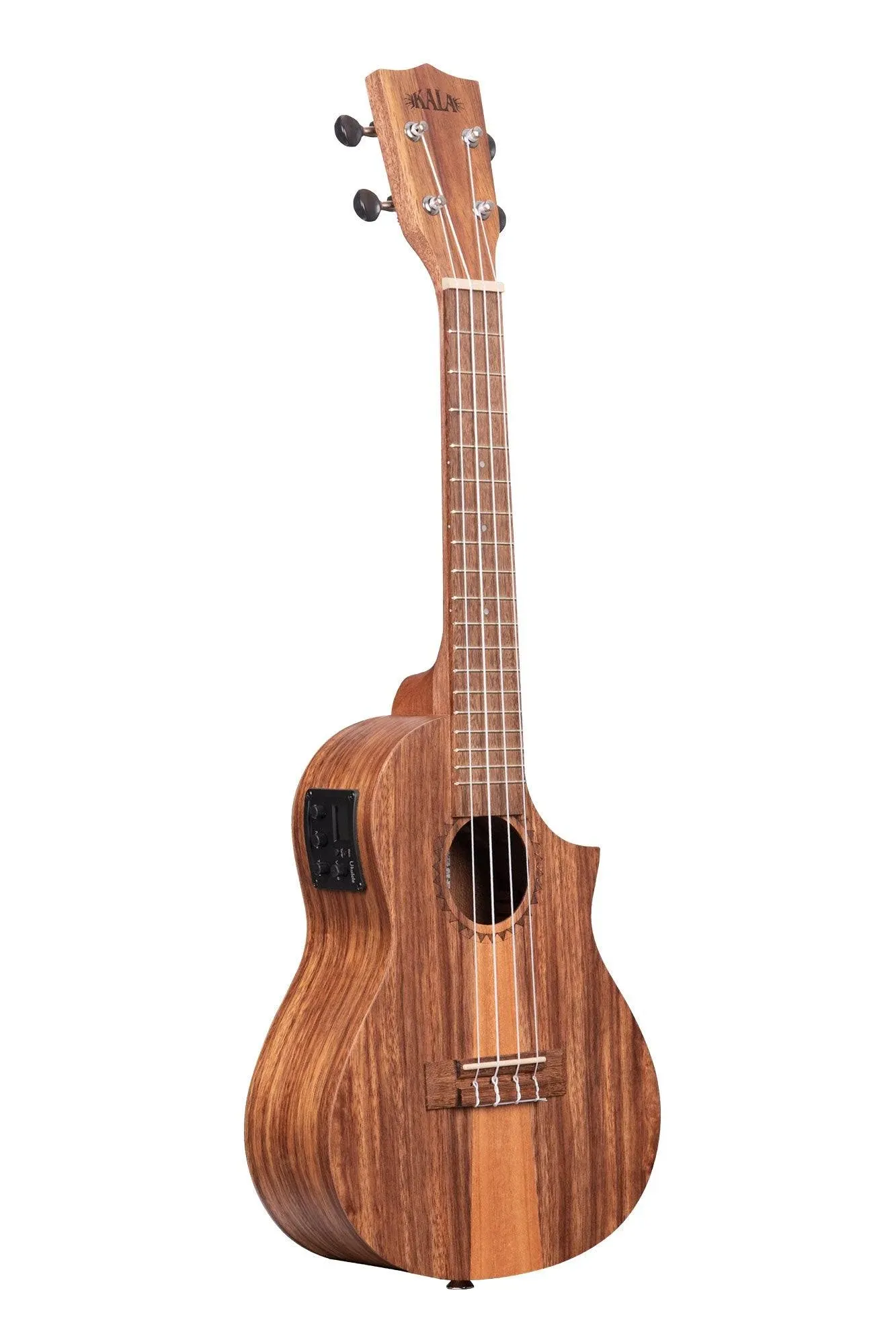 Kala KA-TK-C-CE Teak Tri-Top Concert Acoustic-elect<wbr/>ric Ukulele