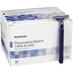 McKesson 16-RZ50 Twin Blade Razors Case of 100