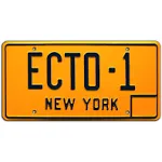 Cazafantasmas | ECTO 1 | Metal Stamped License Plate