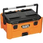 Klein Tools MODbox Medium Toolbox and Magnetic Strip Rail Attachment Modular Tool Storage System