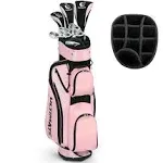 Costway Ladies Womens Complete Golf Clubs Set 10 Pieces Includes Alloy Driver