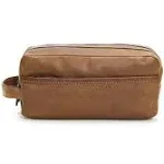 Frye 'Logan' Leather Travel Kit Dark Brown