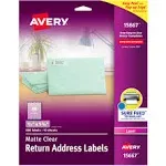 Avery Matte Clear Easy Peel Mailing Labels