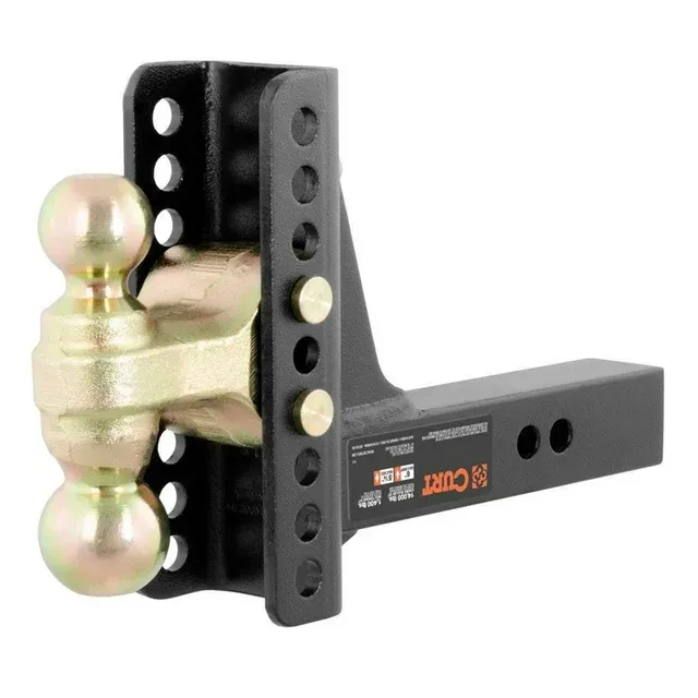 Curt Adjustable Channel Mount with Dual Ball 45900