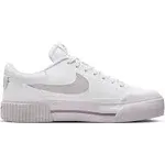 Nike Women's Court Legacy Lift Shoes, Size 10, White/Violet