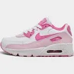 Little Kid&#039;s Nike Air Max 90 White/Playful Pink-Pink Foam (FZ3558 100)