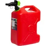 Scepter Military-Style Gas Can with SmartControl Spout, 5 Gallons, Red, Model#