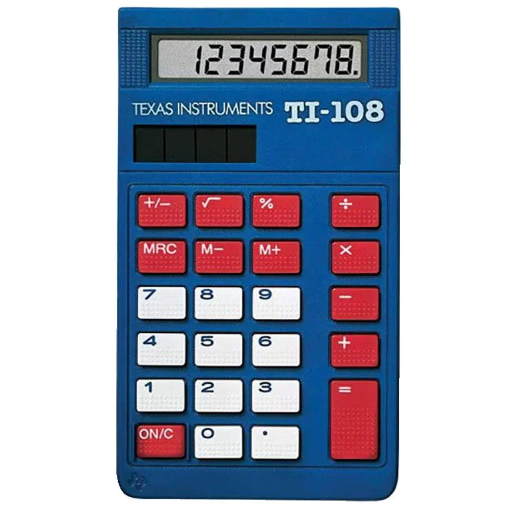 Texas Instruments TI-108 Elementary Calculator