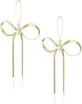 Betsey Johnson Gold-Tone Bow Earrings