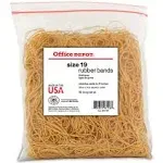 Rubber Bands, #19, 3-1/2" x 1/16", Crepe, 1-Lb Bag