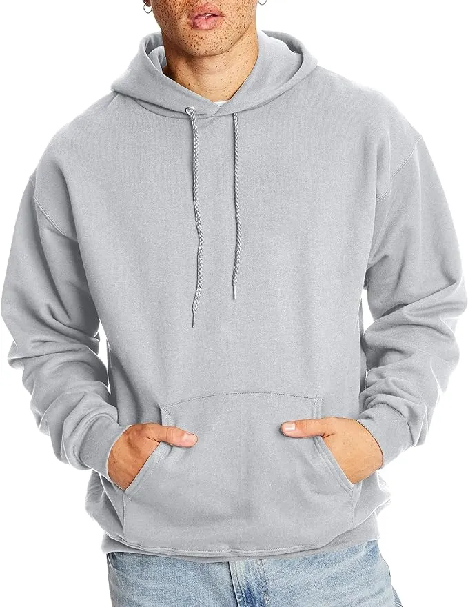 Hanes Ultimate Cotton - Pullover Hooded Sweatshirt. F170 L Light Steel