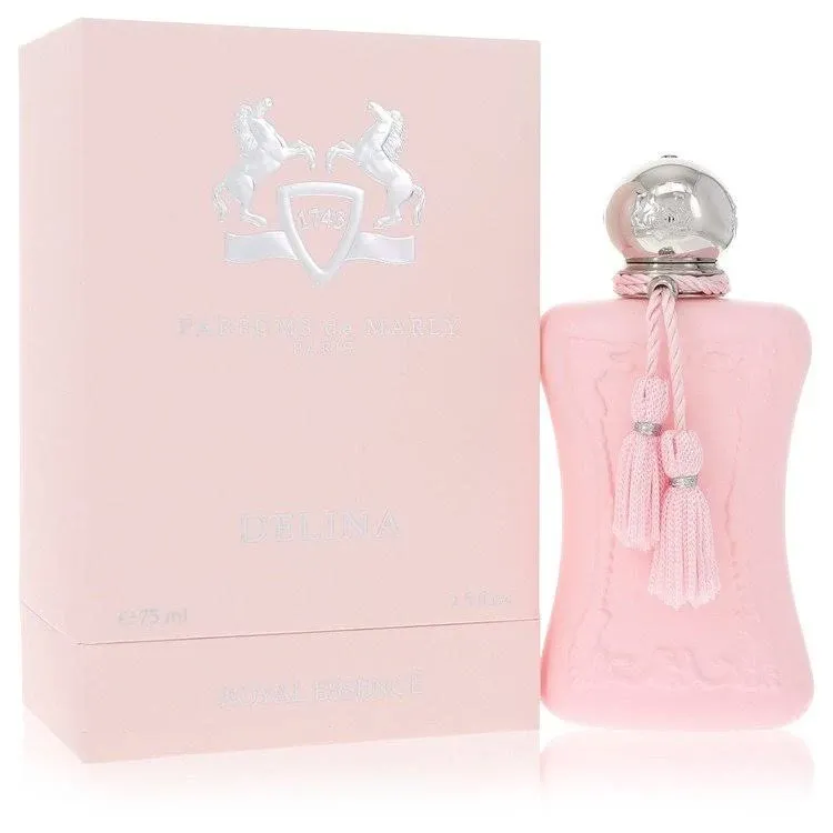 Parfums De Marly\xa0Delina Perfume For Women Eau De Parfum Spray 2.5 oz / Gift Set 2.5 oz /  Body Cream 7.05 oz / Hair Spray 2.5 oz Edp