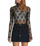 Free People Lady Lux Layering Top - Black S