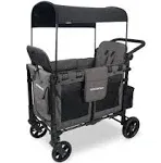 Wonderfold W2 Elite Double Stroller Wagon Charcoal Gray