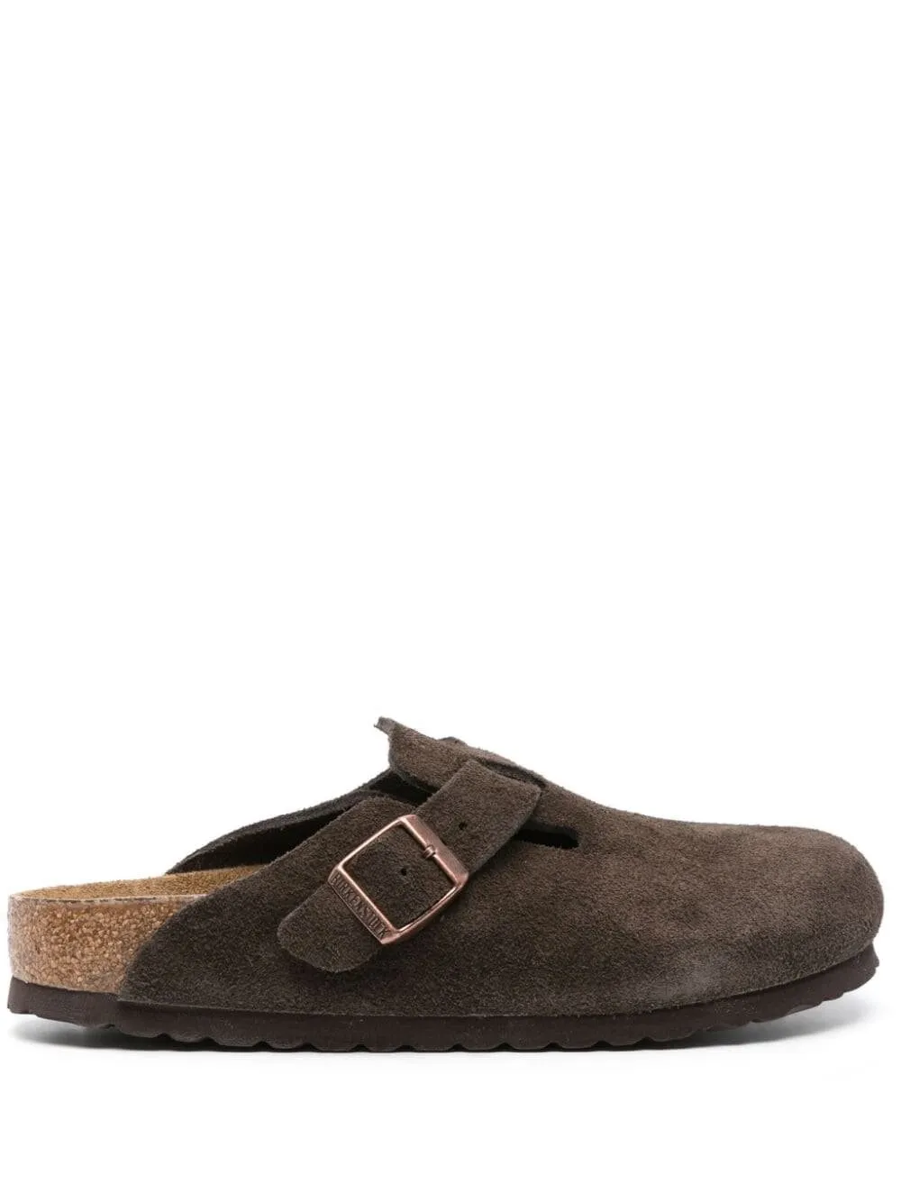 Boston Suede Mules In Brown