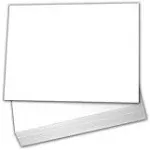 White Cardstock Thick Paper - Blank Index Flash Note &amp; Post Cards - Greeting Inv