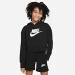 Nike Sportswear Club Girls Lifestyle Hoody Black/White XL