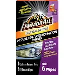 Armor All Ultra Shine Headlight Restoration Wipes (6 Count)