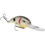 Strike King Crankbait Series 3XD (HC3XD-570) Pearl/Black Splatter w/Chart. Belly